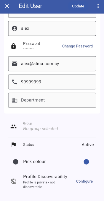 Edit User screen (scrolled down)